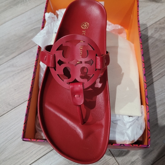 Tory Burch Shoes - New Tory Burch Red Sandals